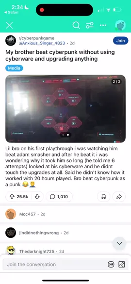 This little dude is hardcore. He beat cyberpunk with out the cyber. #cyberpunk2077 #cyberpunk #gaming #GamingTips #nightcity 