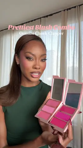 Save this @ONE SIZE BEAUTY Blush Combo 🎨 for your next glam 🤏🏾 ILY @Patrick Starrr #blushtrend #blushhack #onesizebeauty #barbiemakeup #makeuphacks 