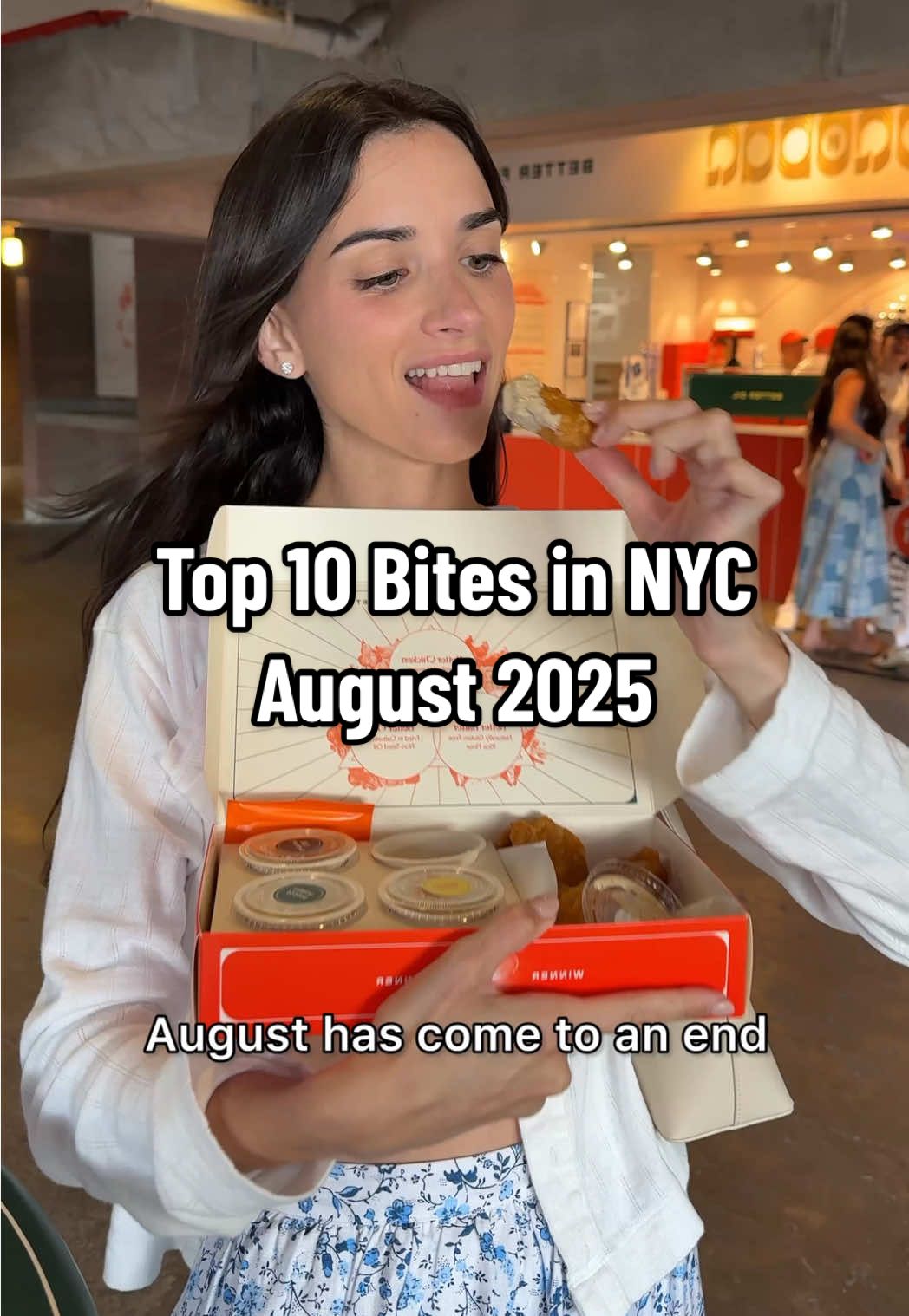 Top 10 bites in NYC in August 2025!  Save this video, and check these spots out in September!  #newyorkcity #nyc #nycfood