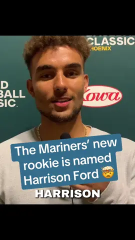Harry Ford on his name twin and the two iconic franchises Harrison Ford is known for. @Seattle Mariners #baseball #starwars #indianajones 