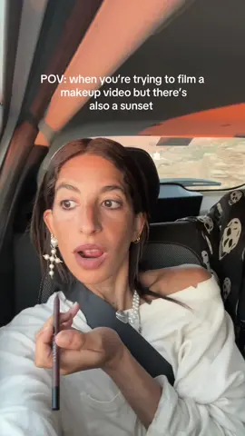 #pov sunset on a greek island   >>>> #greekislands #fyp #sunset #justagirl #makeupvideo 