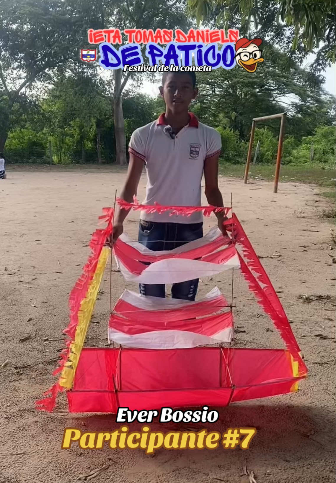 PARTICIPANTE 7: EVER BOSSIO de grado OCTAVO. COMETA: El barco. Si deseas apoyarlo, dale like a este video y ayúdalo a ganar una bicicleta. #concurso #festival #cometa 