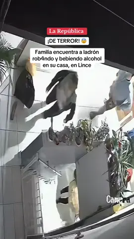 Familia descubre a ladrón rob4ndo y bebiendo alcohol en su casa, en Lince #larepublica #casa #lince #impactante #inseguridadciudadana #noticiasperu #lima 