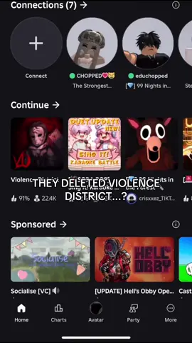 COME BACK PLEASE 🙏  #fypシ #roblox #violencedistrict #viralvideo #shutdown 