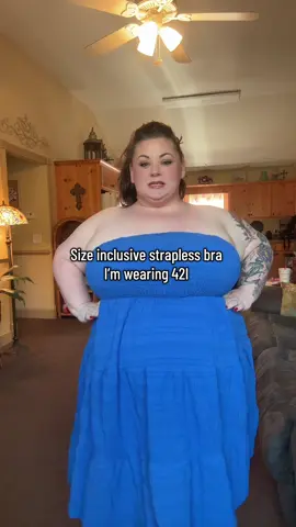Size inclusive strapless bra. I’m wearing 42I.  #creatorsearchinsights #straplessbra #sizeinclusive #plussize #largechestproblems 