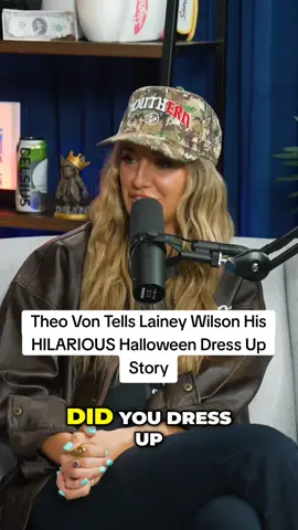Theo Von Tells Lainey Wilson Funny Halloween Story😭🤣 #laineywilson #theovon #podcast #fyp #viral @Lainey Wilson @Theo Von 