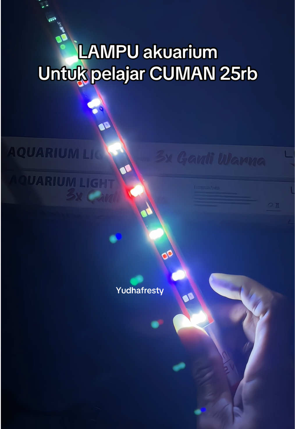 Murah bgt cuman 25rb dapat lampu 3 mode ukur 20cm tahan air