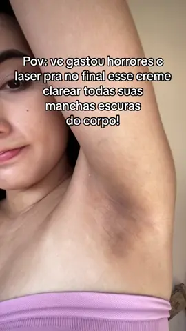 Chega de axilas escuras. Eu sei o produto perfeito que vai resolver isso pra você #clareador #clareadorintimo #axilasoscuras #virilhaclara #cuidados 