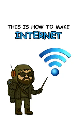 How to make Internet? For educational purposes only! #fyp #science #LearnOnTikTok #genz #DIY 