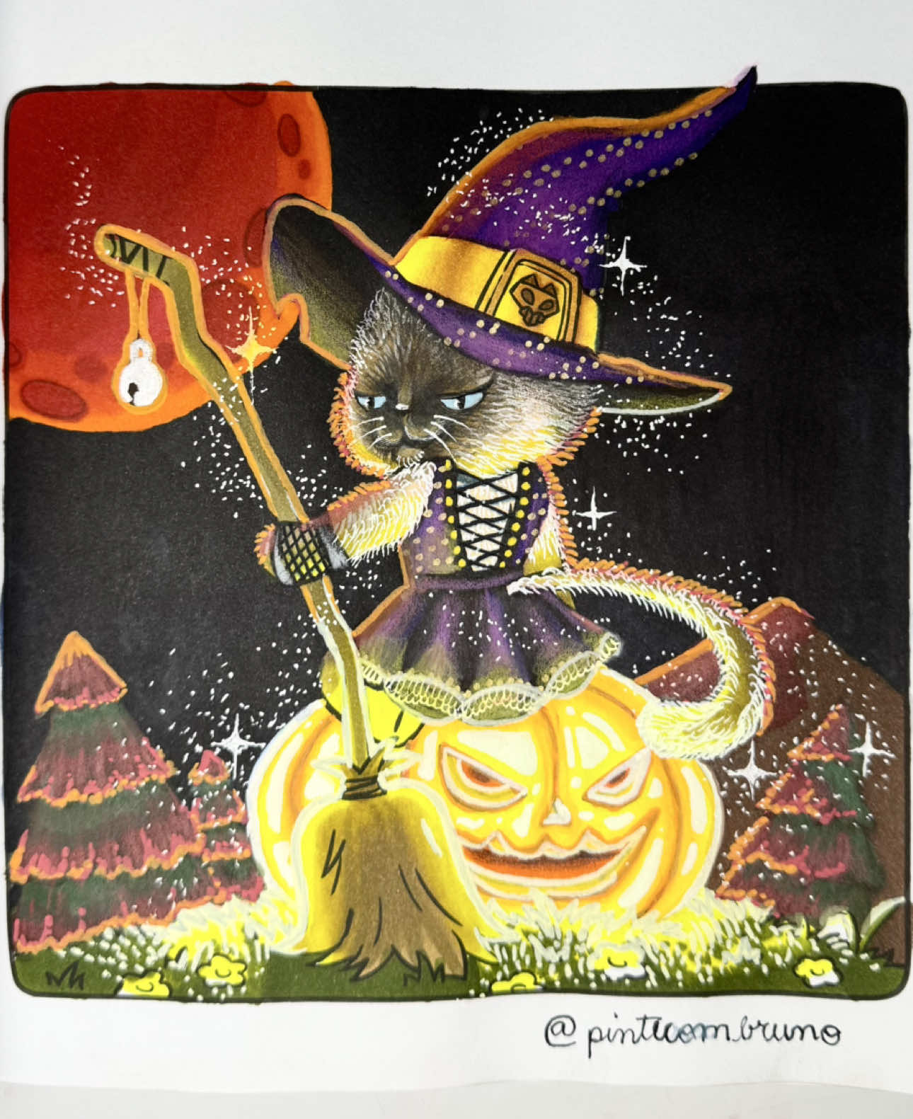 Pintando After Dark 2 @Peach’n Chips #coloring #halloweenlook #fyp #fyy #hallloween 