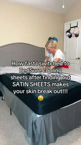Say goodbye to sweaty nights 💤❄️ This cooling sheet set = instant upgrade to your best sleep ever 👏✨ #SleepBetter #CoolingComfort #BedroomUpgrade #CozyVibes #TikTokMadeMeBuyIt