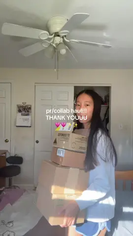 HEHE THANK YOUU YAYY this is from one week of pr! | #fyp #pr #prhaul #haul #collab 