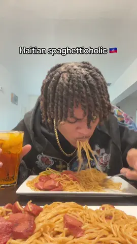 I think I’m a Haitian spaghettioholic 😂😂 #haiti #haitiantiktok #fypシ゚viral #haitianfood 