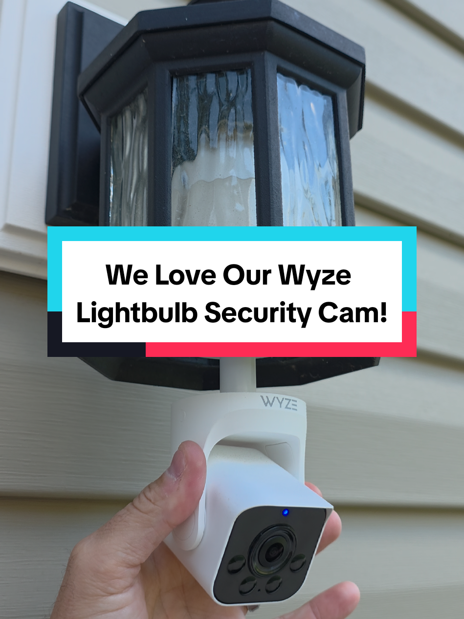 Replying to @happyheartandhome We love the Wyze Lightbulb Security Camera as well!  It's ultra wide angle combined with 2K color night vision, two way audio, motion detection, siren alarm, and more makes it the most affordable and easy to use security camera around! #securitycamera #homesecurity #smarthome #outdoorcamera #wyzecam