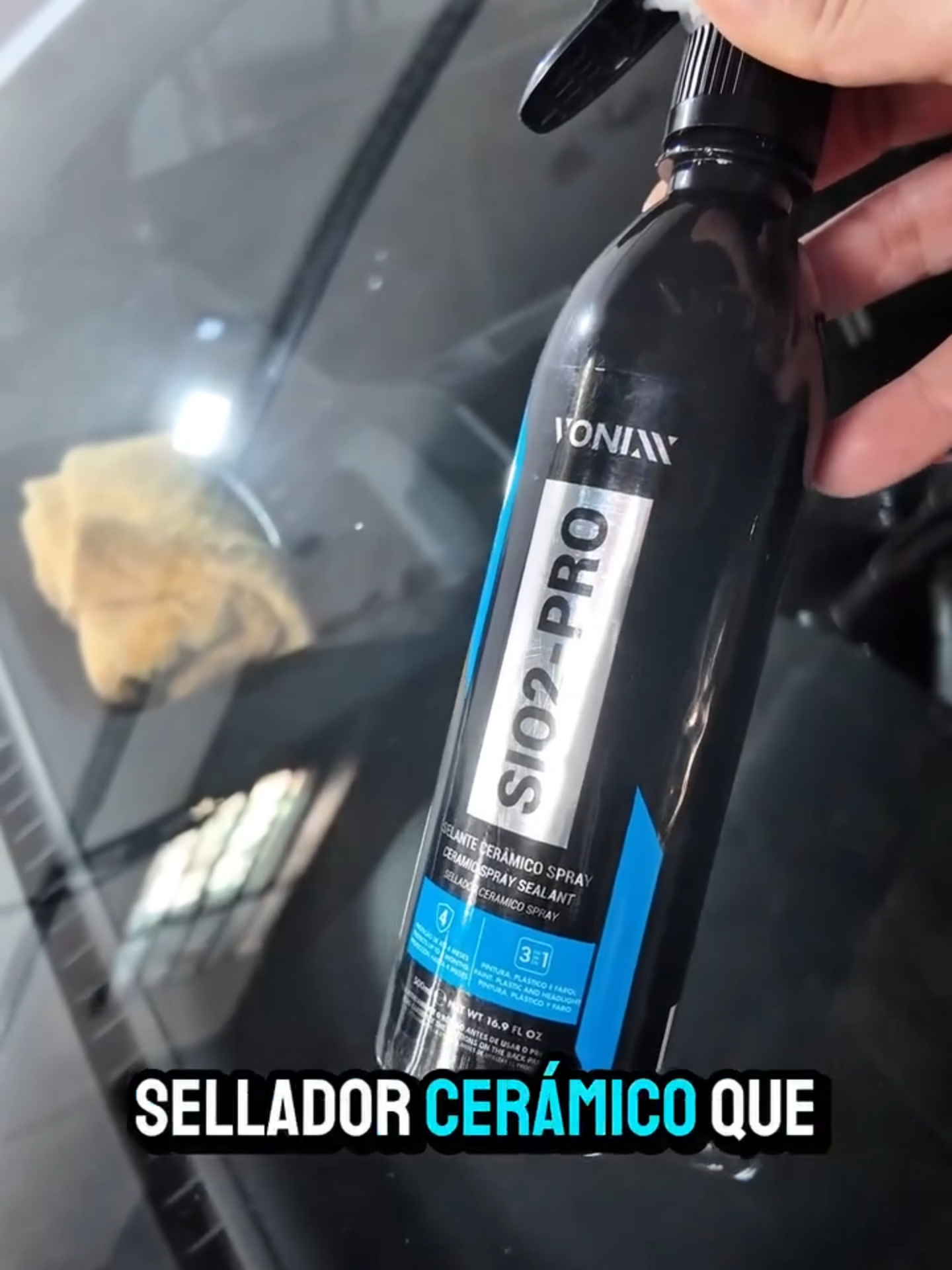 SIO2PRO sella, protege y crea hidrofobia en cristales, plásticos y pintura por hasta 4 meses. Aplicación rápida, resultados inmediatos.