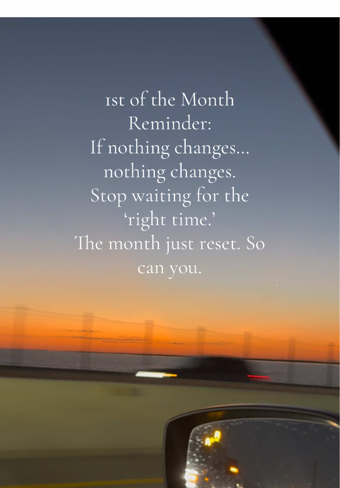 The month reset. So can you. 🌱✨ Don’t wait on the “right time” … this is it. #FirstOfTheMonth #FreshStart #AccountabilityCheck #MotivationTok #DisciplineOverMotivation 