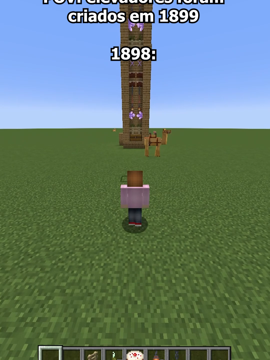 a ESCADA MAIS ÍNGREME do MINECRAFT! #clips #Minecraft #curiosidades #minecraftbedrock #jogandomine #mods #minebr #fenyx #edit #nostalgia #fogoqueimado #bedrock #minecraftmemes #foryoupage❤️❤️ #fyp #jogos #java #esconderijo #trap #minigames