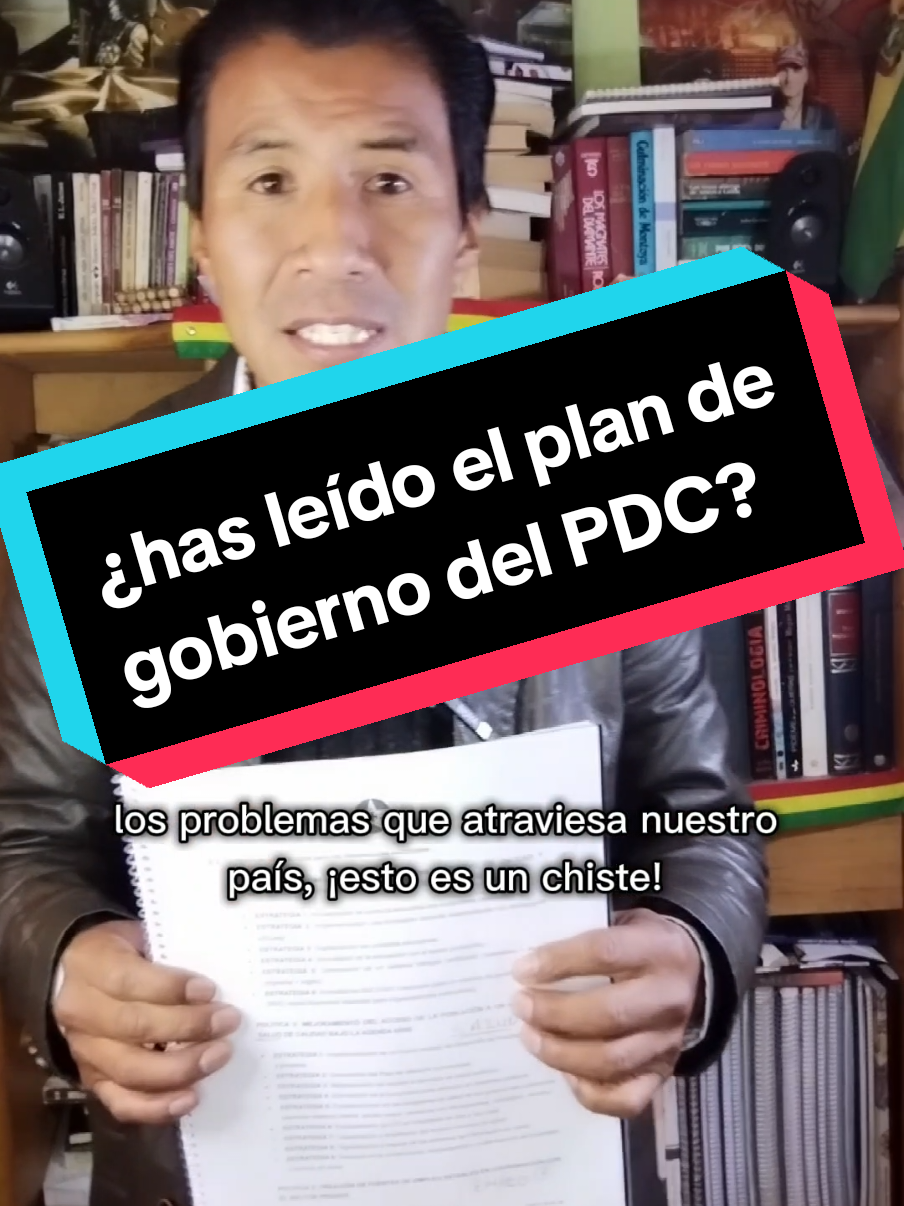 ¿Cómo es el plan de gobierno del PDC? ¿Lo has leído? Te leo en los comentarios #noticia #bolivia #politica #lapaz #santacruz 