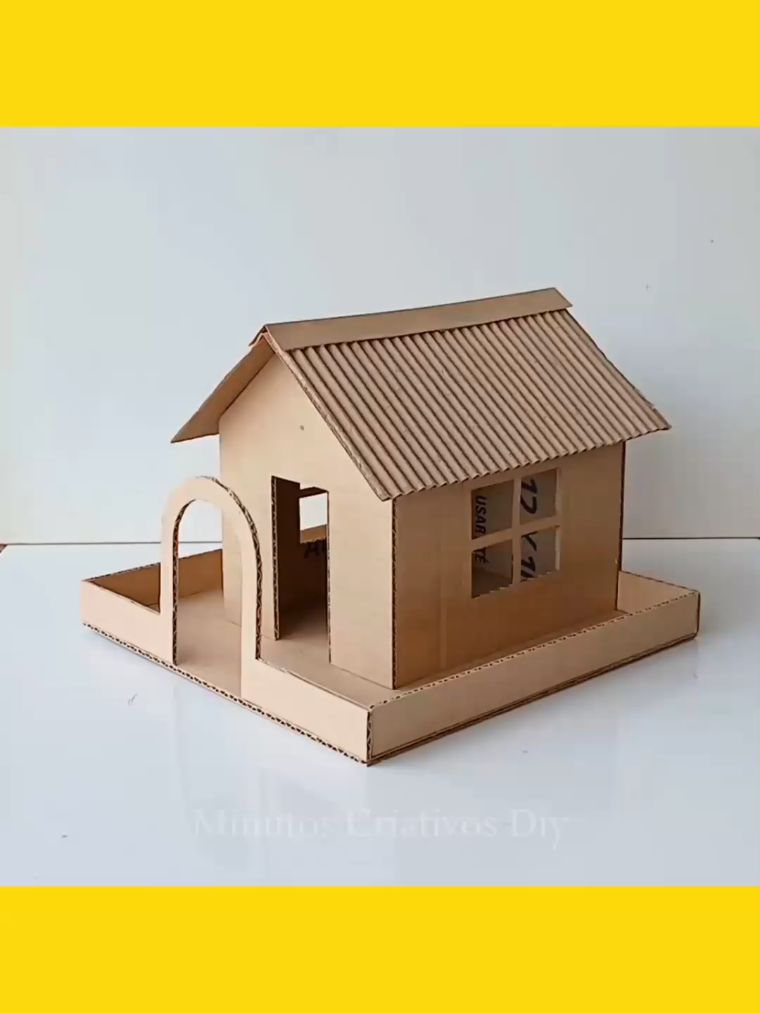 Casa de Papelão Muito Simples | Como Fazer uma Casa de Papelão #feitoamao #DIY #foryou #criatividade #artesanatodiy