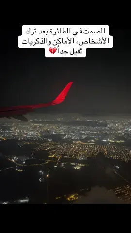 الصمت في الطائرة بعد ترك الذكريات ثقيل جداً#💔 #غربة #مشاهير_العالم #germany #سفر