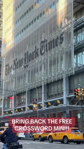 Justice for a girl’s routine 💔😪 @The New York Times #nytcrosswordmini 