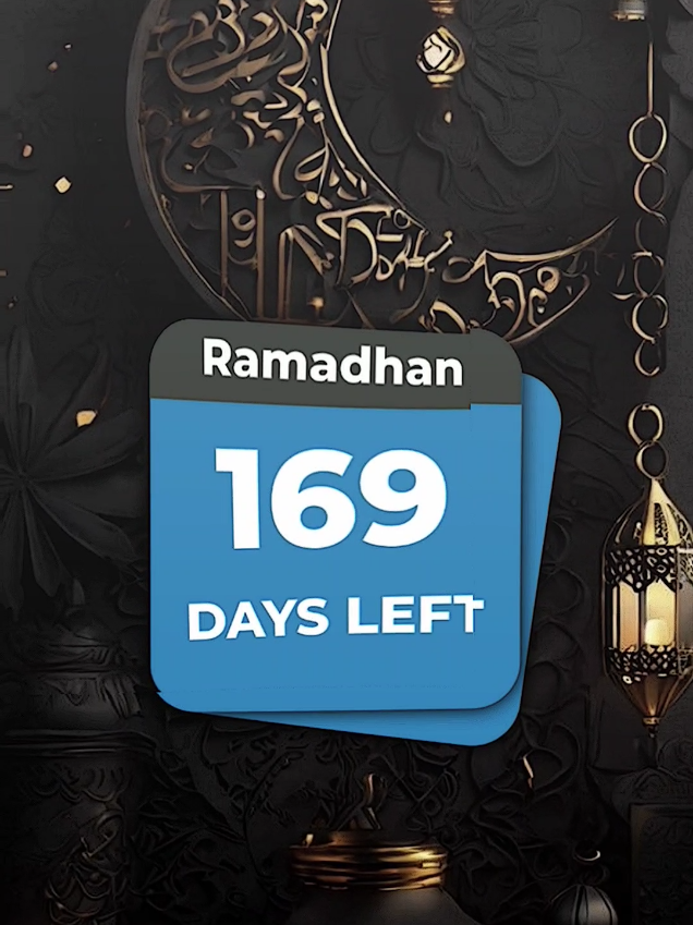 169 hari lagi menuju ramadhan enggak kerasa ya. 😸☝️ #hitungmundurramadhan2026 #sahurrwoyyy #ramadan2026 #bismillahfyp #trendingtiktok 