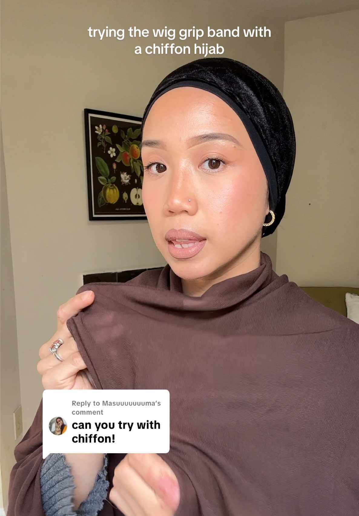 Replying to @Masuuuuuuuma I think it works pretty well! 🤩  #hijabhacks #hijabtutorial #hijabitiktok #hijabifashion #chiffonhijab 