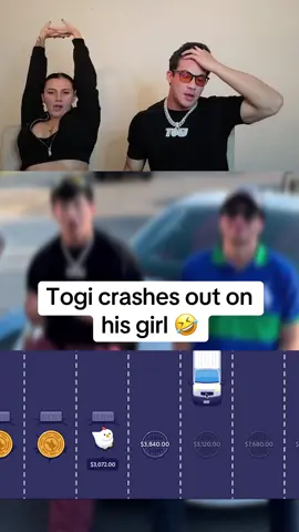 Togi crashes out on his girl 🤣 #togi #streamer #chicken 