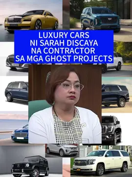 LUXURY CARS NI SARAH DISCAYA NA CONTRACTOR NG MGA GHOST PROJECTS SINABI ANG MGA HALAGA #ghostprojects #senatehearing #contractors #dpwh #floodproject 