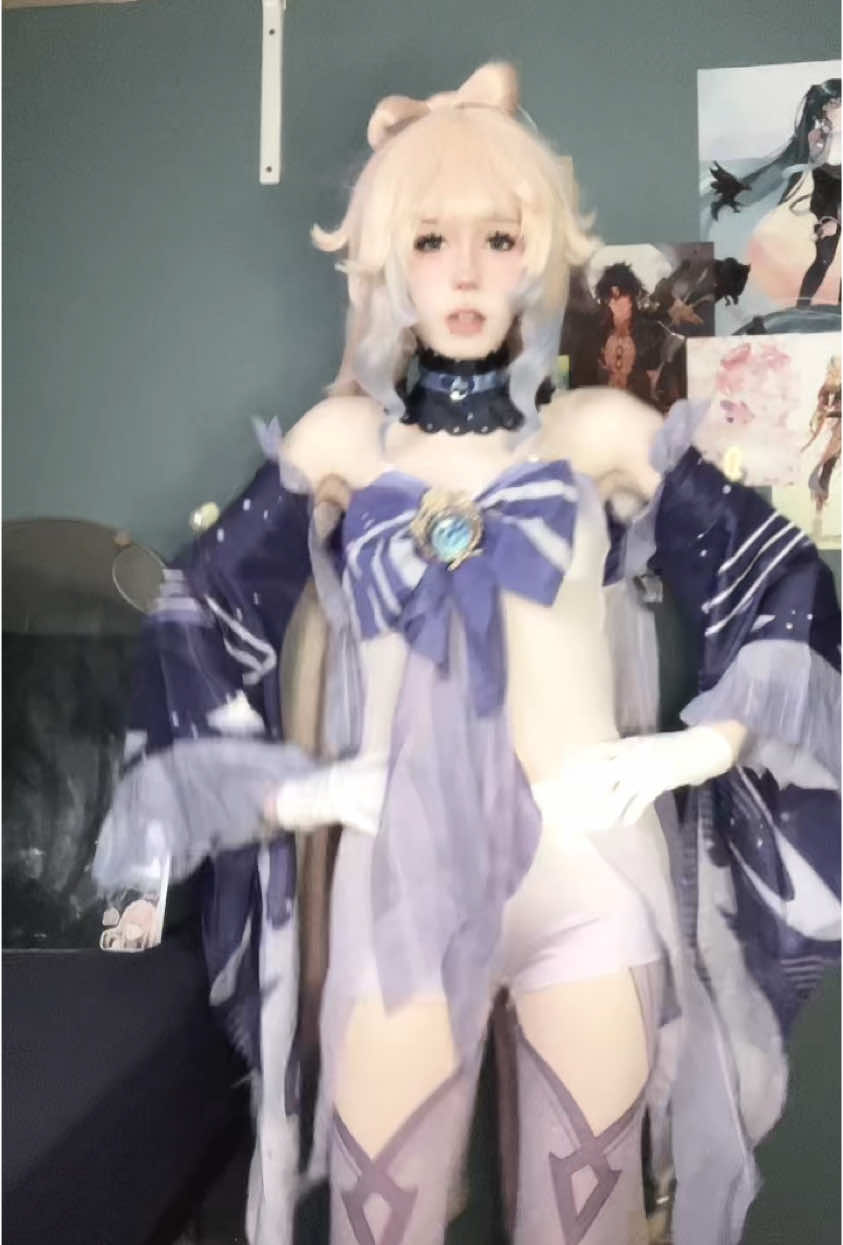 my caption disappeared for some reason  #kokomi #GenshinImpact #cosplay #hoyocreators #femboy 