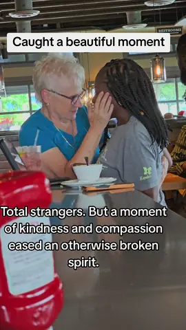 Caught a beautiful moment. We need each other. #real #Love #moment #compassion 