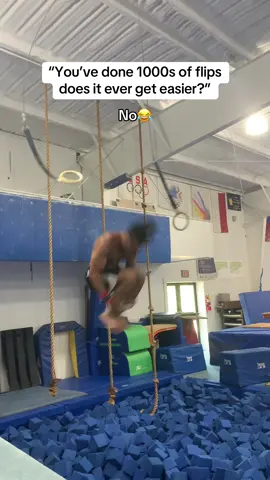 I can double on tumble track but not here😪 #gymnastics #gymnast #flip #flips #sports 