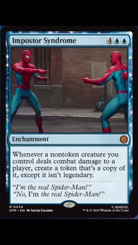 Who thought this card was a good idea. Spiderman is just broken. #mtgtiktok #magicthegathering #mtgcommander #mtgfyp #commander 