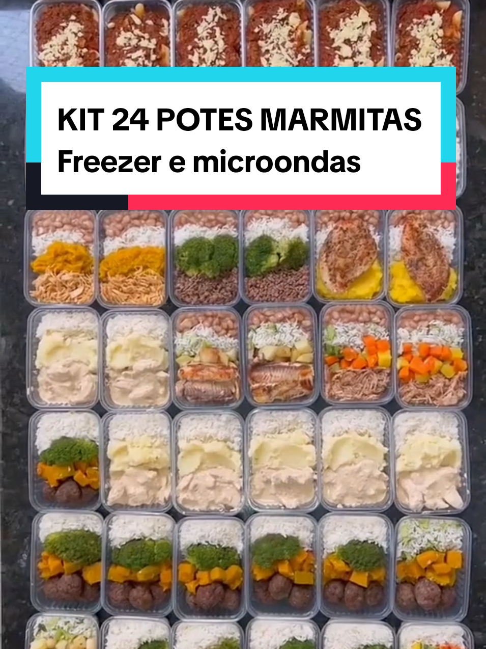 24 Potes marmitas freezer e microondas    #potes  #marmitas  #freezer  #microondas  #marmitasdasemana 