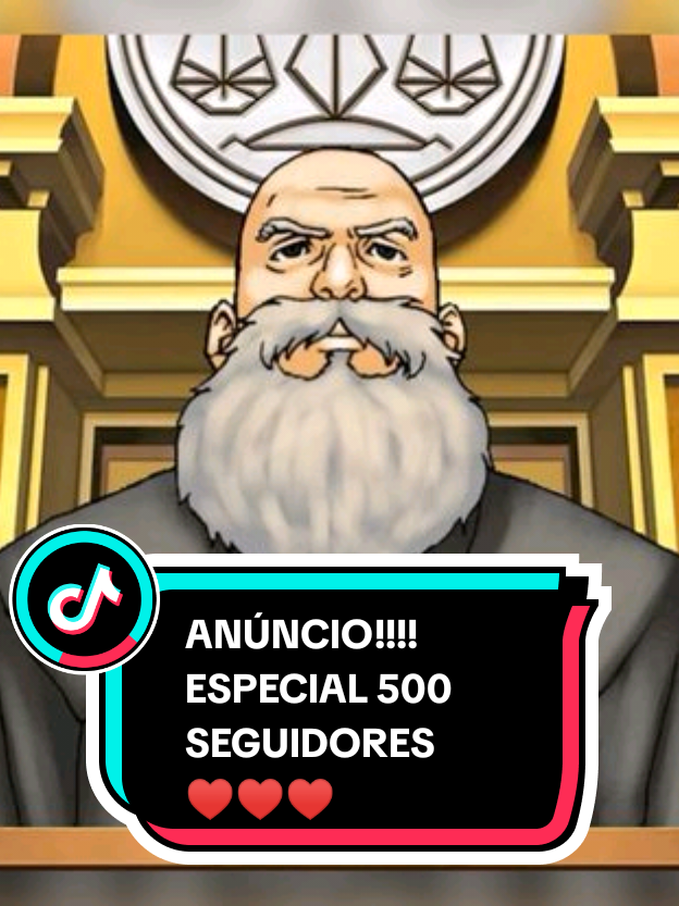ANÚNCIO!!! ESPECIAL 500 SEGUIDORES!!!  #meme #debate #aceattorney #phoenixwright 
