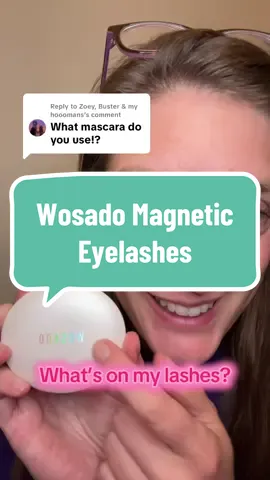 Replying to @Zoey, Buster & my hooomans I’m loving my magnetic eyelashes from Wosado in the style Sedona Trail. #wosadoeyelash #magneticlashes #nontoxicbeauty #easypeasy #noglue 