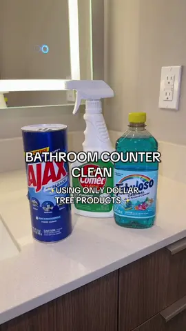 Move In Clean Series starts now 😍 Starting off strong with my bathroom counter area.  #asmr #CleanTok #cleaningtiktok #fy #cleaningmotivation 