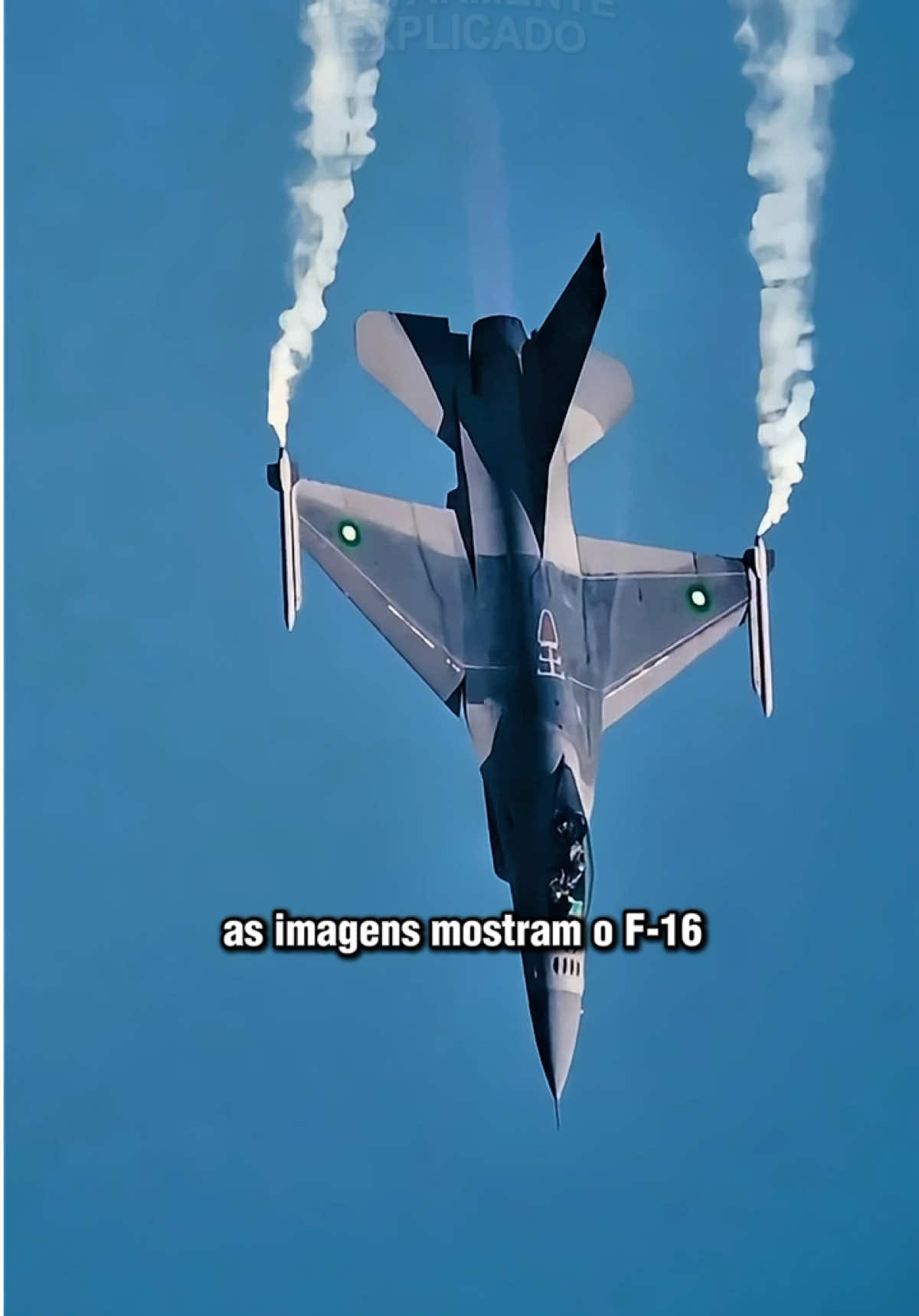 F-16 que caiu na Polônia durante um treinamento para uma apresentação de show aéreo. #militar #fatos 
