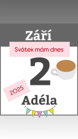 PŘÁNÍ SAMA SOBĚ K SVÁTKU KTERÝ DNES MÁM, OPĚT ZAS PO ROCE. #svatek #Adela #happy #prani #2025 