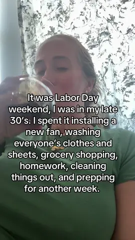 Labor Day weekend looks a lot different when you’re a responsible parent.  #parenting #momlife #laborday #chores #busy 