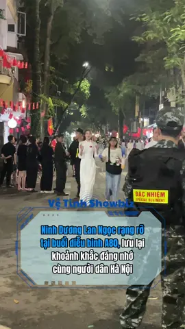 Ninh Dương Lan Ngọc rạng rỡ tại buổi diễu binh A80, lưu lại khoảnh khắc đáng nhớ cùng người dân Hà Nội #vetinhshowbiz #a80 #2thang9 #dieubinh #ninhduonglanngoc 
