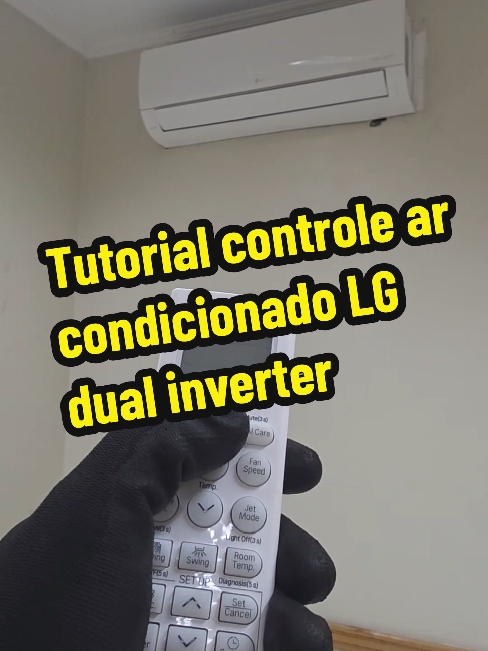 Tutorial de controle de ar condicionado lg dual inverter  #arcondicionado #inverter #lgdualinverter #lg #arcondicionadoinverter 