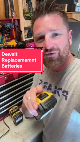 Check out the replacement batteries that are compatible with your DeWalt 20v tools! #dead #dewalt #battery #20vbattery #dewalttools #dewalt20v 