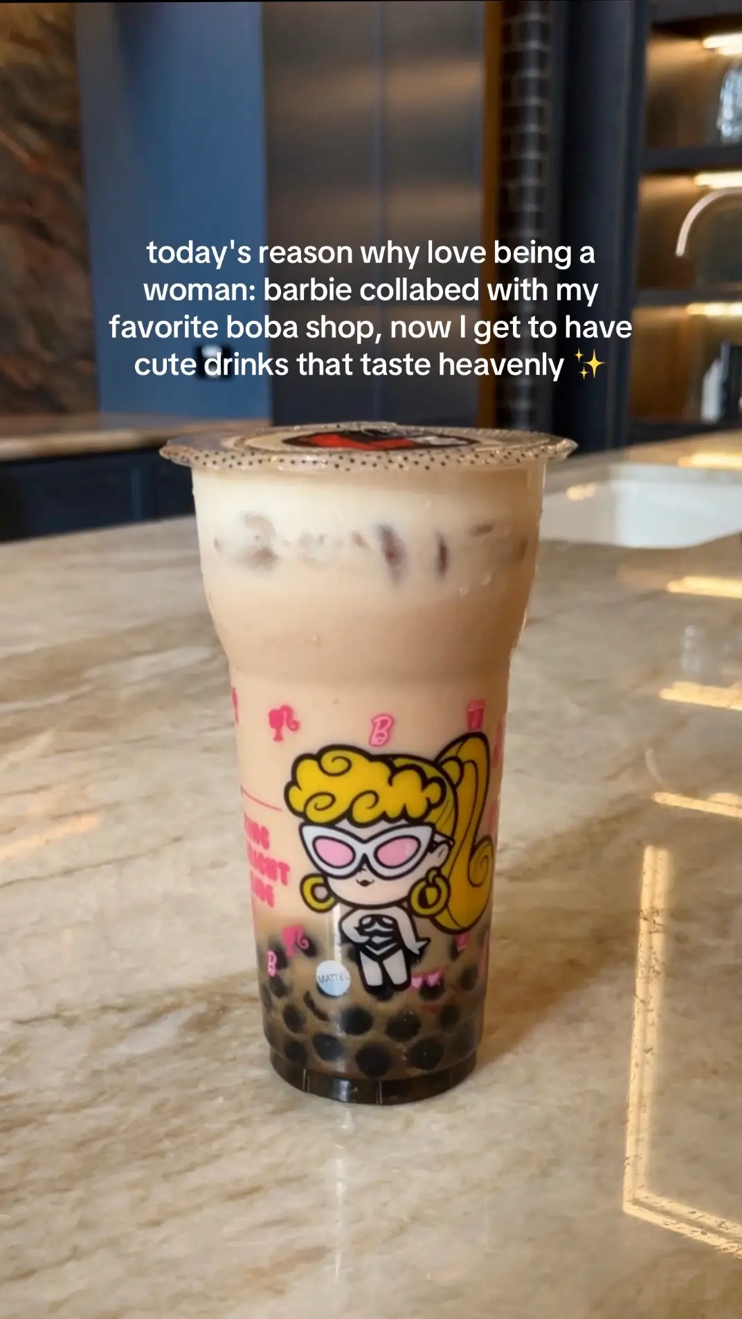 I love finding new things that make my day 🧋🍂✨👙🎀  this is for sure making the list of things I love about being a girl #selflove #girlpower #womenempowerment  #girlythings #fyp @Kung Fu Tea @barbie 