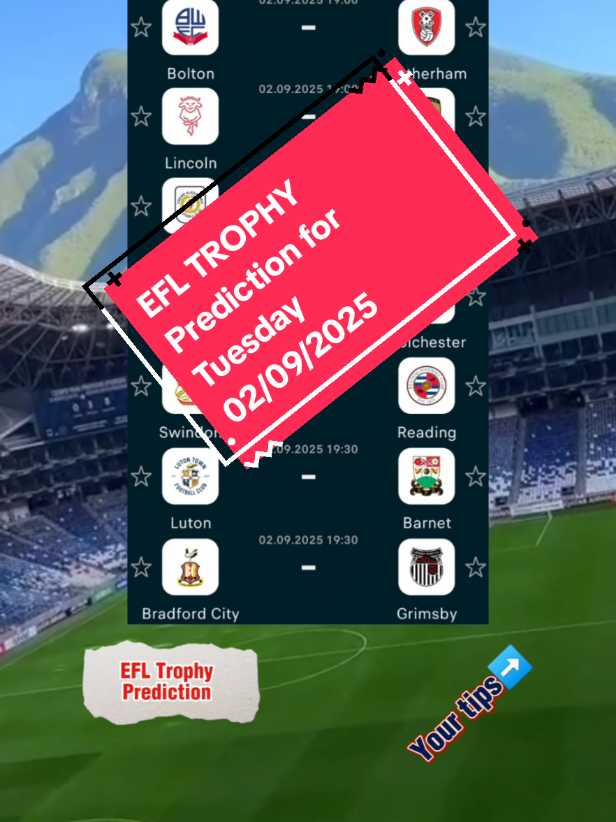 Football Prediction Tuesday 02/09/2025 🤔🧐 #efl #footballtiktok #futebol #calcio #fussball 