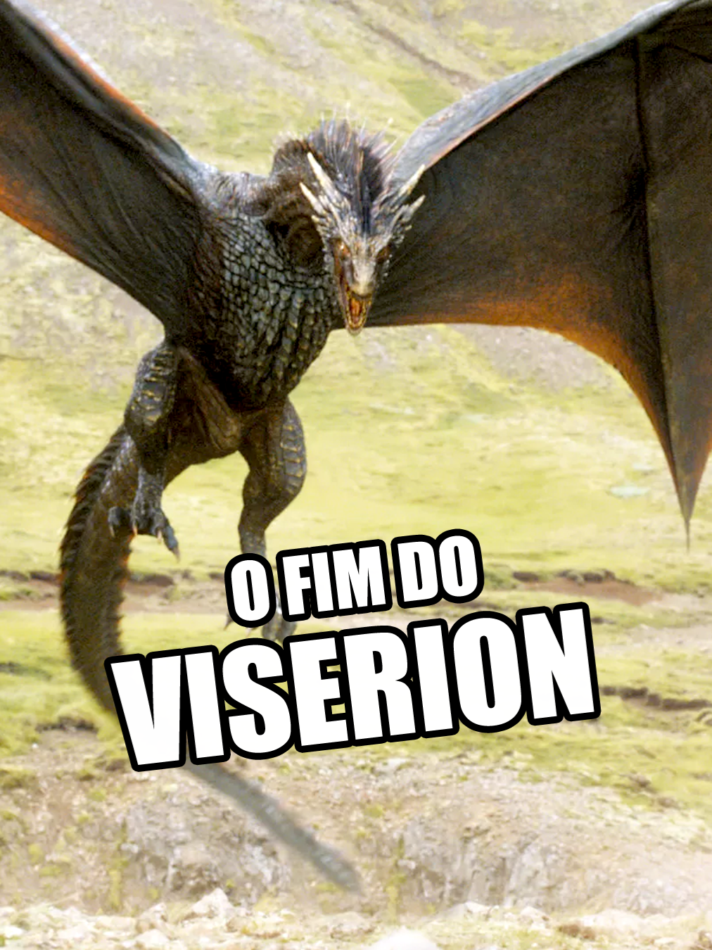 🐉 O fim do Viserion mudou tudo.  #gameofthrones #daenerys #dragon #viserion