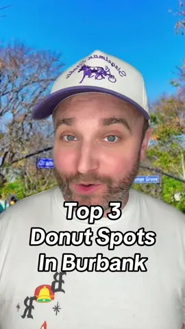 The three best donut spots in Burbank.  3. Donut Prince 2. Doughnut Hut 1. Dad’s Donuts #lafoodie #lafood #laeats #sfv #sfvalley   