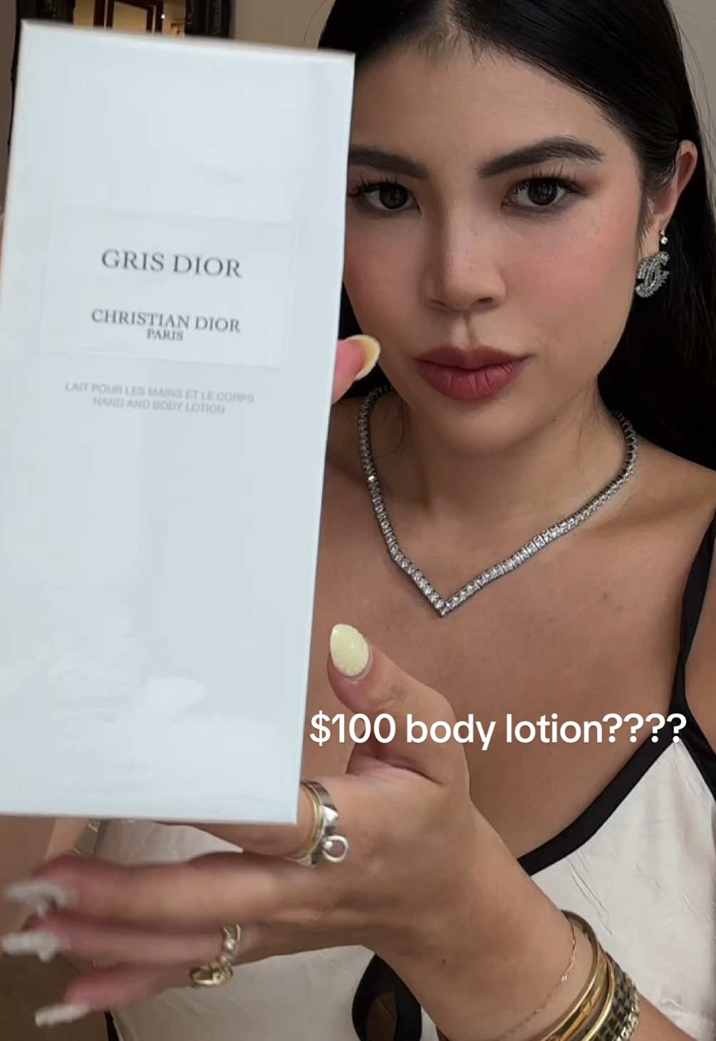 Reviewing the $100 Dior body lotion - was it worth it?? #diorbeauty #beautysplurge #BeautyTok #diorbeautylovers #BeautyReview 