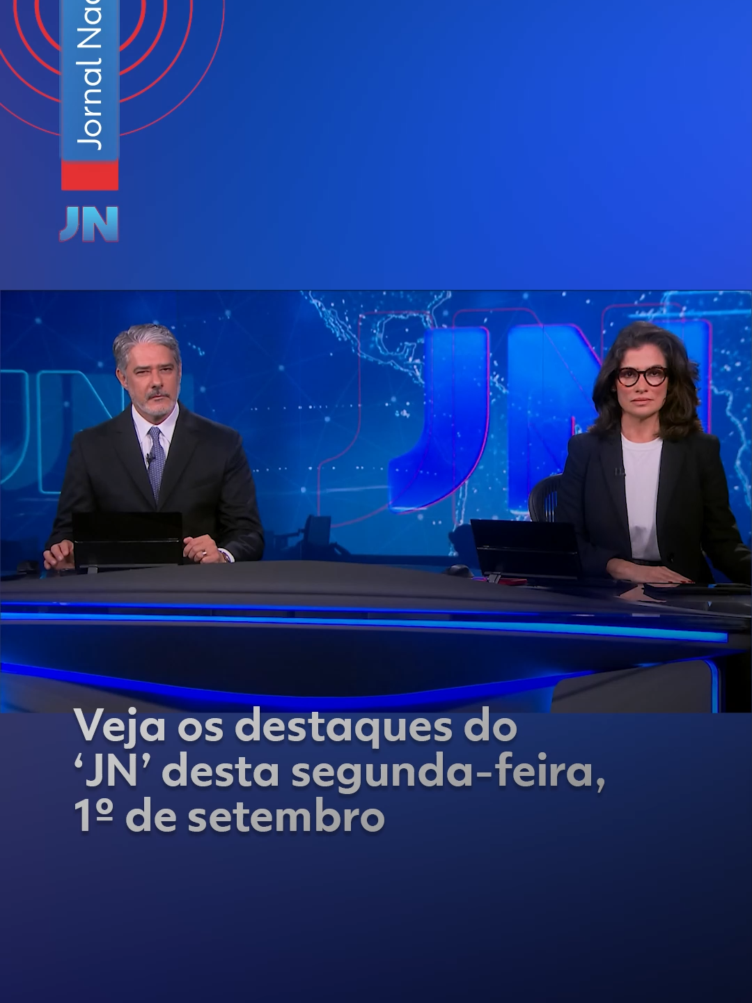 Veja os destaques do #JornalNacional desta segunda-feira, 1º de setembro. #g1 #JN #tiktoknotícias