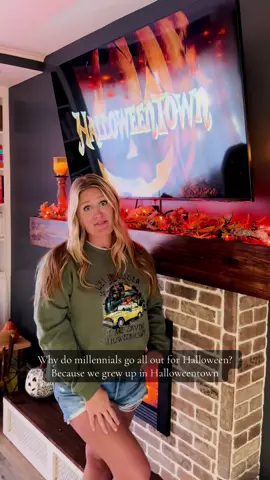 It might only be September 1st, but in this house…we’re already back in Halloweentown. 🖤🍂✨  Also obsessed with this sweatshirt - link below if you need one too!